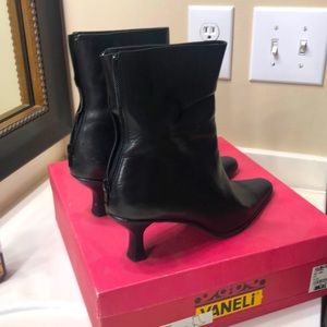Black dress ankle boots